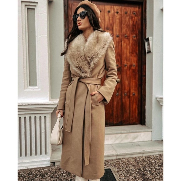 Zara Manteco long wool blend Premium coat - Picture 2 of 16